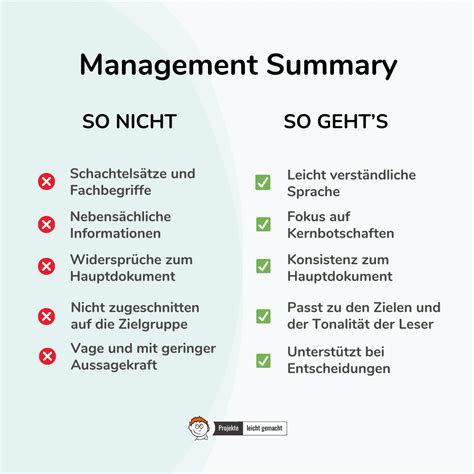 Management Summary schreiben: Gliederung und Beispiel