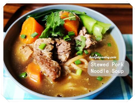 Stewed Pork Noodle Soup