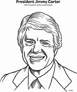 Coloring Jimmy Carter Georgia Pages State Usa States President Map 1981  sketch template