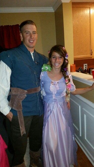 Tangled rapunzel and flynn Rider costumes halloween homemade | Flynn rider costume, Rapunzel ...