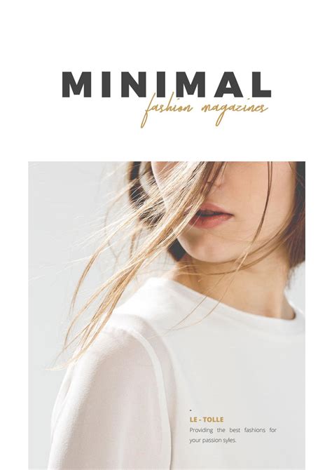 Minimal fashion magazines by One Design - Issuu