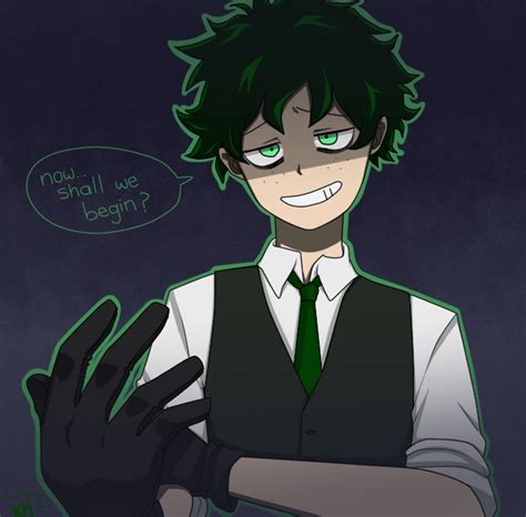 Villain Deku AU - BNHA -FanArt- by KuroeHaku on DeviantArt