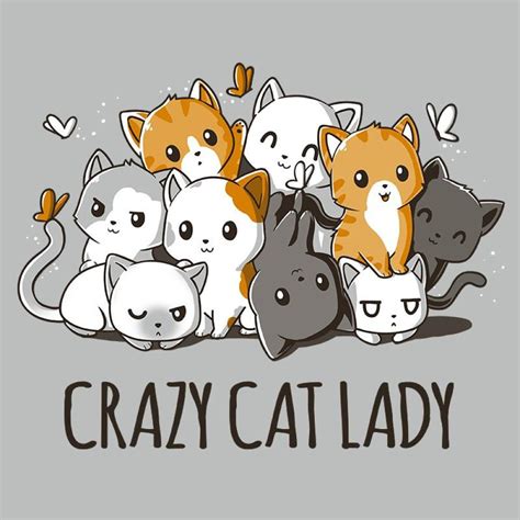 Crazy Cat Lady | Funny, cute & nerdy t-shirts - TeeTurtle