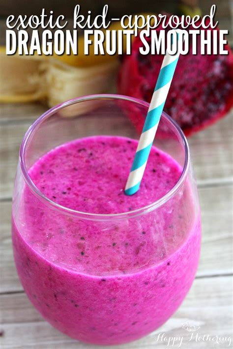 Your Kids Will Adore this Exotic Dragon Fruit Smoothie - Happy Mothering