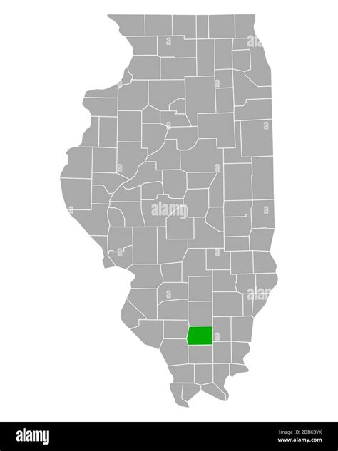 Map of Franklin in Illinois Stock Photo - Alamy