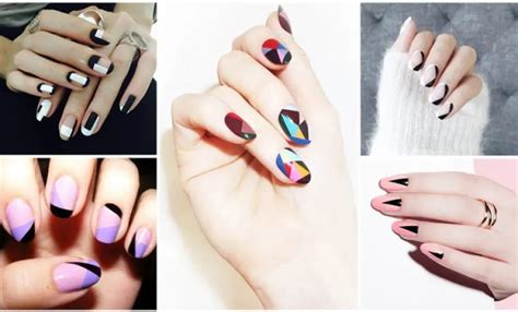 30+ Geometric Nail Designs You Will Love - Trendy Queen : Leading ...