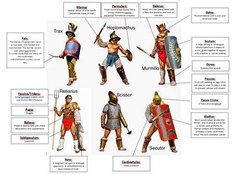 Types Of Gladiators In Ancient Rome