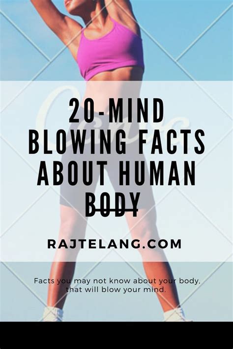 20 MIND BLOWING FACTS ABOUT HUMAN BODY | Facts about humans, Mind ...