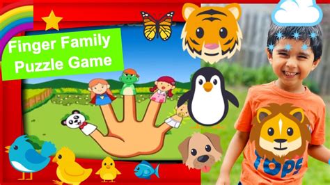 Finger Family Puzzle Game with commentary on an iPad - YouTube