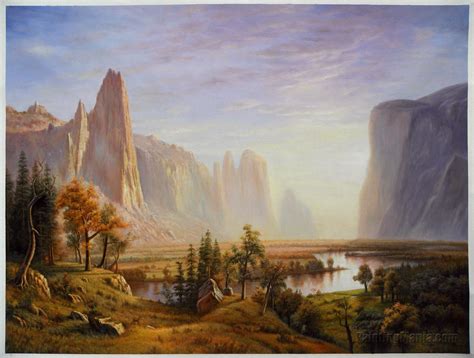 Yosemite Valley (Looking Down the Yosemite Valley) by Albert Bierstadt ...