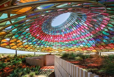 Studio Other Spaces Designs a Conical Structure with 832 Vibrant Glass Panels That Reflect ...