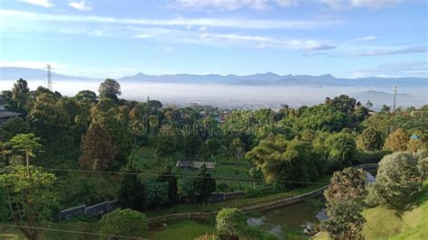 Stunning Views of Cimahi City from Natural Attractions Stock Image ...