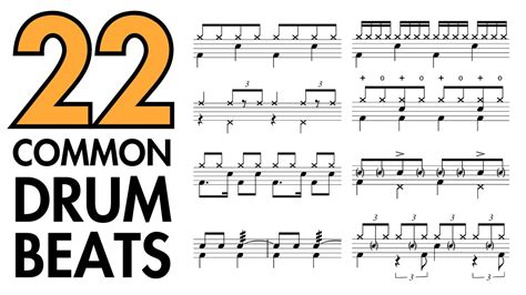 22 Common Drum Beats Every Drummer Should Know 🥁🎵 - YouTube