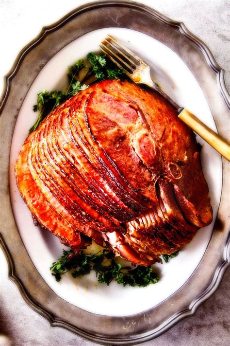 Baked Ham with Apple Cider Maple Glaze | Easter dinner recipes, Ham recipes, Christmas ham