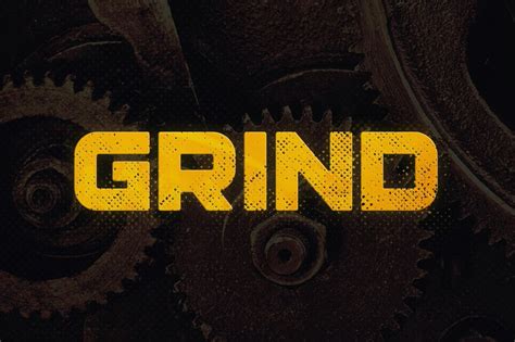 Grind Typeface | Fonts ~ Creative Market