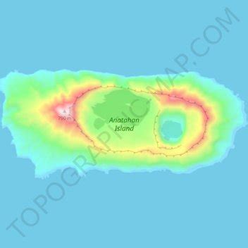 Anatahan Island topographic map, elevation, terrain