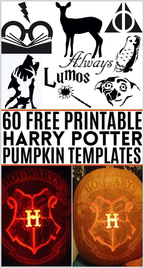 60 Free Harry Potter Pumpkin Stencils for an Amazing Halloween