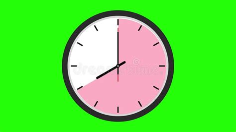 Round Clock Animation Wall Clock 3 Clock Greenscreen Animation Stock Footage - Video of isolated ...