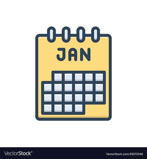 January Royalty Free Vector Image - VectorStock