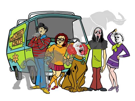 Scooby Doo Gang Halloween PNG - Etsy