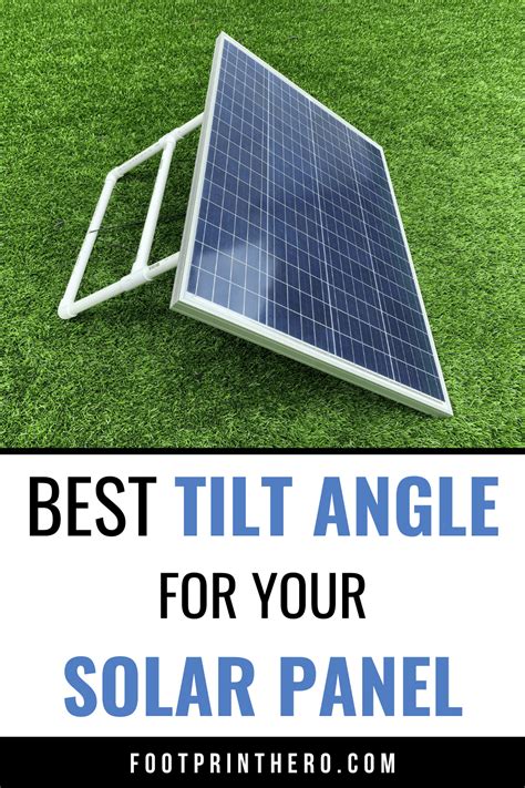 Solar Panel Tilt Angle Calculator - Footprint Hero