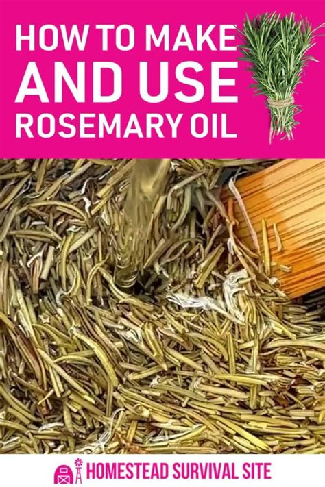 How to Make and Use Rosemary Oil [Video] | Recipe [Video] | Rosemary oil, How to dry rosemary ...
