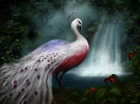 Download Colorful Peacock Bird Artistic Painting HD Wallpaper