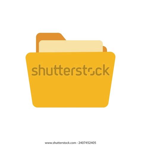 Yellow Folder Icon Design User Interface Stock Vector (Royalty Free) 2407452405 | Shutterstock