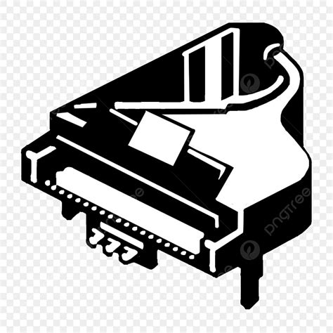 Gambar Piano, Hitam Dan Putih, Sederhana PNG Transparan Clipart dan File PSD untuk Unduh Gratis