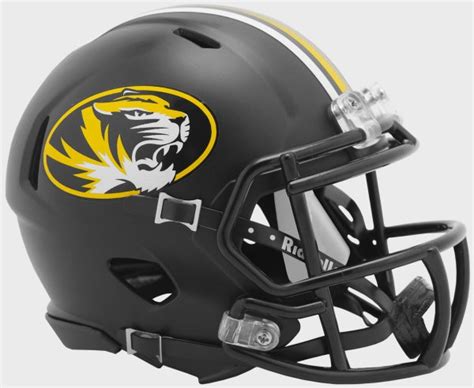 Missouri Tigers NCAA Mini Speed Football Helmet Anodized Black