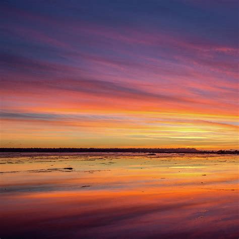 Sea and sky at sunset Photograph by Sqwhere Photo - Fine Art America