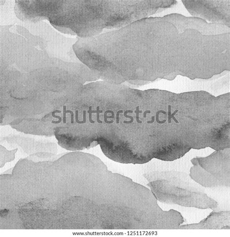 Watercolor Clouds Hand Drawn Illustration Clouds Stock Illustration ...