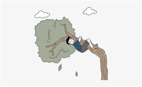 Tree Falling - Falling From Tree Cartoon - Free Transparent PNG Download - PNGkey