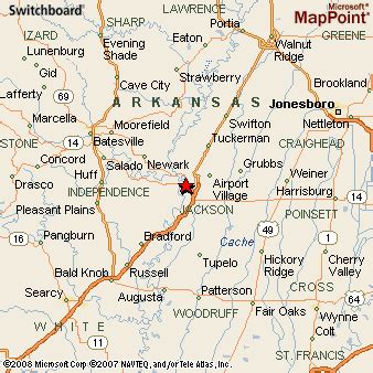 Newport, Arkansas Area Map & More