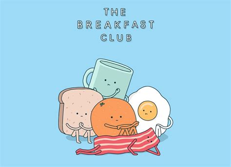 The Breakfast Club | Threadless Artist Shop | Funny illustration, Cute ...