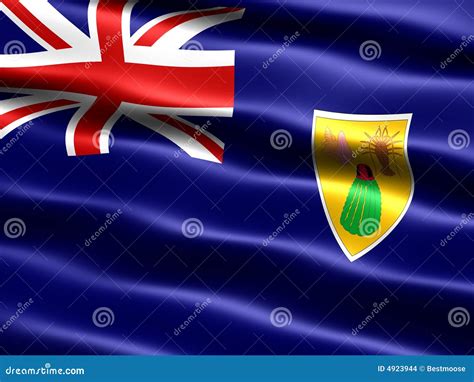 Flag of the Turks and Caicos Islands Stock Illustration - Illustration ...