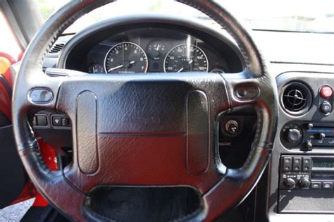 1990 Red Mazda Miata Black Interior Roadster 26,500 Original Miles ...