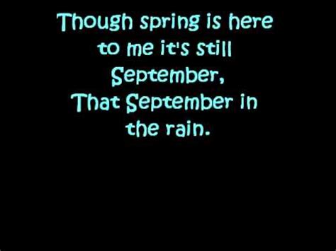 Julie London~September In the Rain lyrics - YouTube