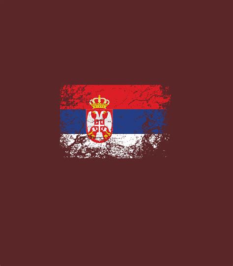 Serbian National flag vintage Digital Art by Dorian Tasbih - Fine Art America