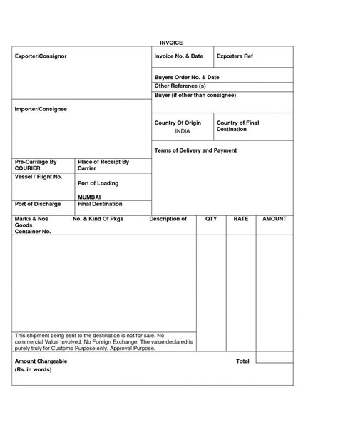 Sample Proforma Invoice Format In Excel | Template-two.vercel.app