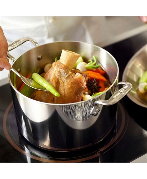 All-Clad Stainless Steel 3 Qt. Covered Saucepan - Macy's