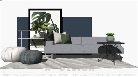 Sofa and coffee table | 3D Warehouse