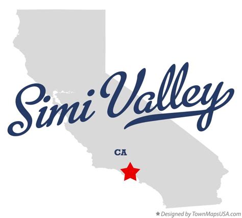 Map of Simi Valley, CA, California