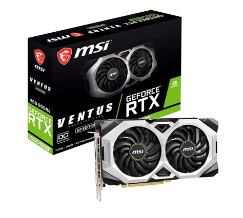 MSI Geforce RTX 2060 SUPER VENTUS GP OC 8GB PCI-Express Graphics Card