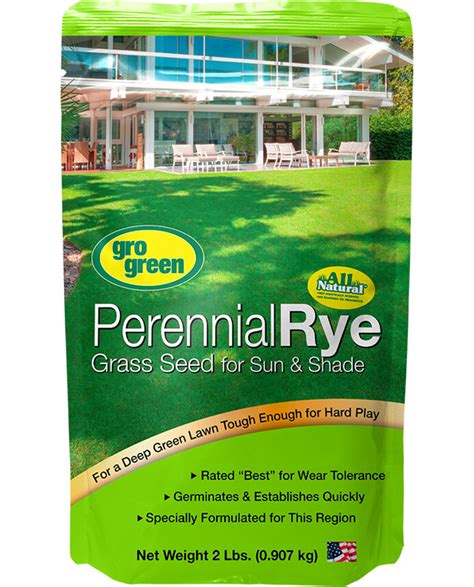 Perennial Rye Grass Seed 2 lbs. / .907 kg - Gro Green Products | Buffalo, NY