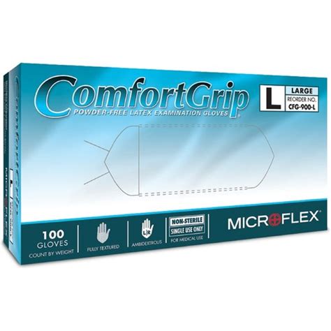 Micro Flex CFG900S MFXCFG900S Microflex ComfortGrip Latex Exam Gloves ...