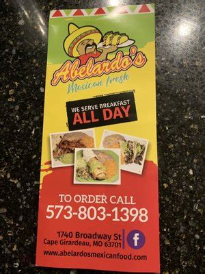 ABELARDO’S MEXICAN FRESH-CAPE GIRARDEAU - Updated January 2025 - 20 ...