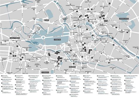 Berlin gallery map - Map of berlin gallery (Germany)