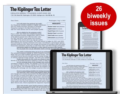 The Kiplinger Tax Letter | Stop overpaying on your taxes