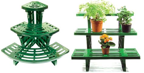 Etagere Potted Plant Pot Stand 3-Tier Garden Display Straight Or Corner ...